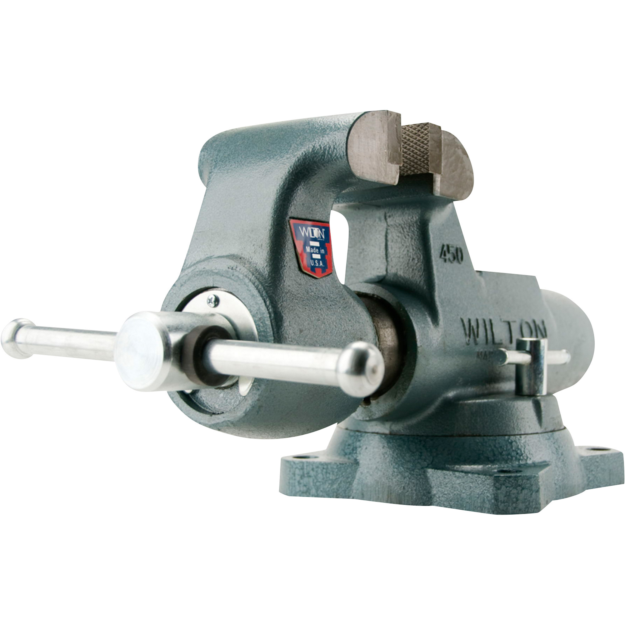 Wilton Machinist Round Channel Bench Vise, 4in. Jaw Width, Model# 400S